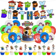 Toy Story Banner Garland Latex Balloons 2nd 3rd 4th Cake Topper for Toys Story Birthday or Paw Birth
