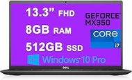 Dell Vostro 5000 5301 15 Business Laptop 13.3” FHD Display (300Nits) 11th Gen Intel Quad-Core i7-1165G7 8GB RAM 512GB SSD GeForce MX350 2GB Fingerprint Backlit USB-C HDMI Win10Pro Dune