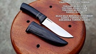 Pisau seset daging pisau skinner custom baja bohler k110 sepuh full tanduk kerbau asli
