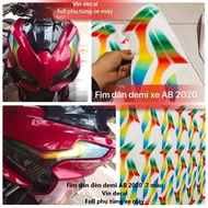 bag demi stamp AB 2020 Air Blade 2020 7 colors without fading - Vindecal BD