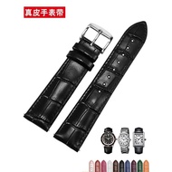 Original Substitute Cartier watch tank men's and women's leather watch chain TANK London SOLO Caleb butterfly buckle leather strap