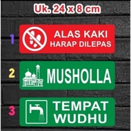 SiQn Mosque Prayer Room Label Sticker K3 Sign UK 24 x 8 CM - Ready to Ship