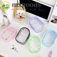 MXGOODS Doll Storage Bag, Display Zipper 10cm Transparent Doll Bag, Mini Colorful Clear Cartoon Desi