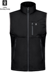 Little Donkey Andy Men S Lightweight Softshell Vest Windproof Windproof Sleeveless Jacket Vest