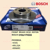 PERODUA VIVA (2PCS) BD 9888 KENARI, KELISA 1 PAIR BOSCH FRONT DISC BRAKE ROTOR 43512-97203, 0 986 AB