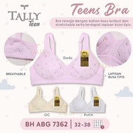 TALLY 7362 MINISET BRA WITH FLOWER MOTIF - TALLY BRA FOR TEENS 7362 I CUP a I WITHOUT FOAM I WITHOUT