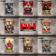 Signs For Never Give Up No Pain No Gain GYM Train Hard Get Naked No Excuses Just Results Fitness Wei