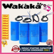 CAPACITOR C/W WIRING 200UF/250UF/300UF/350UF/400UF/450UF/500UF 250VAC