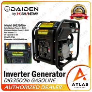 DAIDEN 3500W DIG-3500io 4-Stroke Open Type Portable Gasoline Inverter Generator