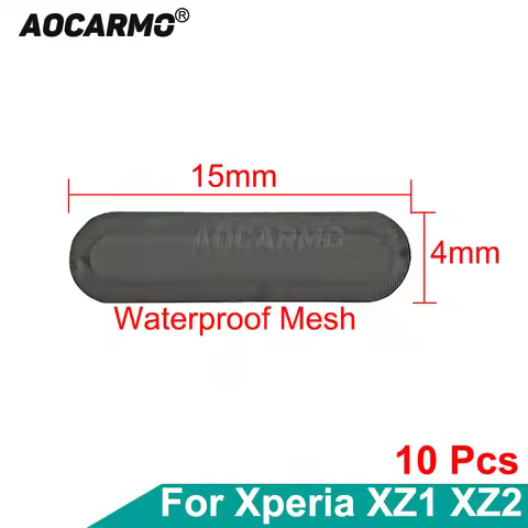 Aocarmo 10Pcs/Lot Top Bottom Dust Net Ear Speaker Loudspeaker Dust Mesh Grid With Adhesive For Sony 