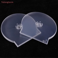 Tolongterm> 1/3PCS Transparent Plastic Single Piece Round Disc Case CD Case Thickened CD DVD Disc Bo