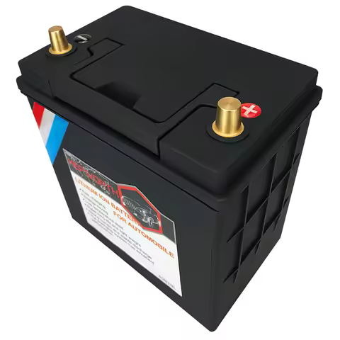 12V LiFePO4 Car Battery 25Ah 680CCA Lithium Automotive Replacement Battery with 100A BMS for Cars, S