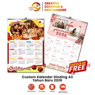 Creasov - Print Custom Family Calendar 2026 12 Months Calendar Single Print Poster