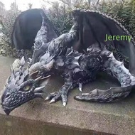 JEREMY1 Black Dragon Sculpture, Home Gothic Dragon Ornaments, Collectible Statue Large Size Statue R