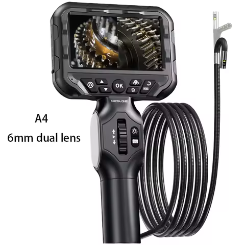 3.9/6mm 360 degree rotating industrial endoscope HD camera for car repair engine repair carbon depos