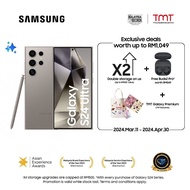 [ RAMADAN ] SAMSUNG Galaxy S24 Ultra 5G, AI Phone, Android Smartphone, 12GB RAM, 256GB / 512GB / 1TB Storage, 200MP Camera, S Pen, Long Battery Life, Titanium Gray / Titanium Black / Titanium Violet / Titanium Yellow