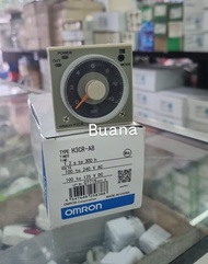 Timer Analog OMRON H3CR 100-240VAC timer H3CR 220VAC 8 PIN + SOCKET