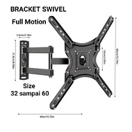 Swivel tv bracket tv bracket 32 40 42 43 45 49 50 55 60 inch