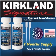 Kirkland Minoxidil hair regeneration treatment men's 5% external solution 60ml (2 bottles) free  dro