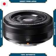 【Excellent】 FUJIFILM XF Lens FUJINON XF27mm F2.8 Single Focus Wide Angle F XF27mmF2.8 Black