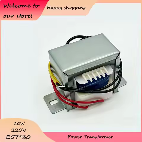 1Pc E57*30 Transformer 20W Output Voltage 6V 9V 12V 15V 18V 24V 9V-0-9V 12V-0-12V 15V-0-15V 24V-0-24