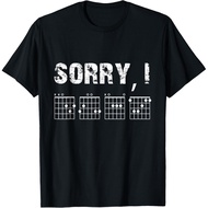Men's cotton T-shirt Sorry I-DGAF Funny Hidden Message Guitar Chords For Lover T-Shirt Fast Shipping