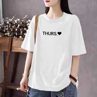 American Style Trend Cotton Short Sleeve T-Shirt Women's New Explosion Summer Plus Size Half Loose C