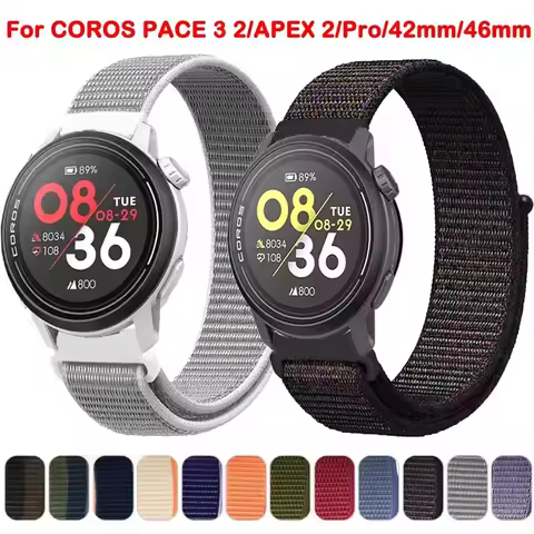 Sport Nylon Loop For COROS PACE 3 2/APEX 2 Pro/APEX Pro Wristband For COROS APEX 2 Pro 46mm 42mm Bra