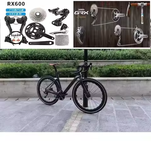 Twitter Gravel-V3 GRX RX600-22Speed Gravel Bike with Hydraulic Disc Brakes Carbon Fiber Road Bicycle