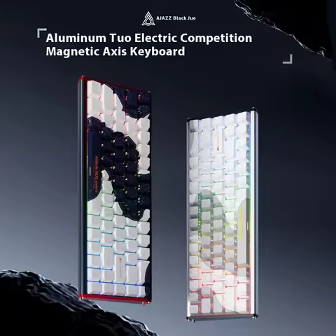 Ajazz ALUX68 Magnetic Axis Mechanical Keyboard All Aluminum CNC Contour Line Wired Gaming Esports Cu