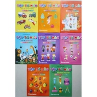 Set of 8 writing books for children 3-4 years old, 4-5 years old, 5-6 years old
