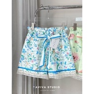 Aviva studio 🩵 Floral Fabric Shorts