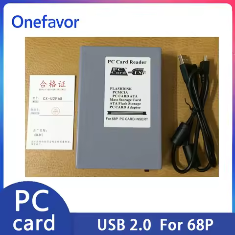PC Card reader USB 2.0 PCMCIA PC Card reader 68p PC Card Instert PC To USB CF Cards Adapter Reader