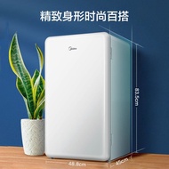 Beauty(Midea) 93Upgrade Single Door First-Class Energy Efficiency Retro White Mini Refrigerator Refr