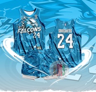 CUSTOMIZED JERSEY (THE FALCON) (CUSTOM JERSEY NAME/SURNAME/NUMBER) | FULL SUBLIMATION | NBA CUT