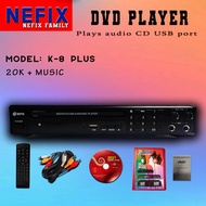 [NEFIX] K-8 Plus MIDI/DVD/USB KARAOKE PLAYER Over 20k plus Song