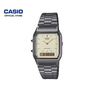 Casio Vintage AQ-230GG-9A Dark Grey Stainless Steel Men Watch / Women Watch