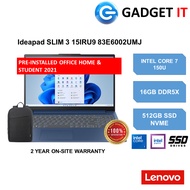 LENOVO IDEAPAD SLIM 3 15IRU9 83E6002UMJ / 83E6002YMJ LAPTOP (C7-150U,16GB,512GB SSD,15.6"FHD,INTEL G