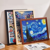 [in stock] Simple wooden puzzle frame Art oil painting frame, picture frame, empty frame A4Wooden co
