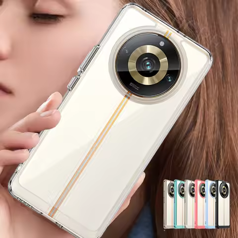 For Cover Realme 11 Pro 5G Case OPPO Realme 11 Pro Capas Shockproof Bumper Colour Transparent Clear 