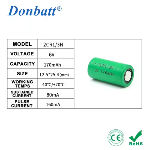 6V Remote Controls Cameras Batteries 2CR1/3N 170mAh Lithium Battery PX28L 28L 2CR11108 4LR44 Super P