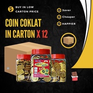 Gold Coin Chocolate / Mini Gold Coin / Gold Bar Chocolate * Carton x 12 Bottle