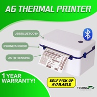 A6 Thermal Printer Bluetooth (Mac &amp; Windows) Phone PDF Printing Waybill Barcode Shipping Label Printer