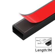 1 Meter Penutup Kabel Duct Kotak Dinding Lantai Penutup Kabel Cable Lantai warna PUTIH HITAM Bahan P