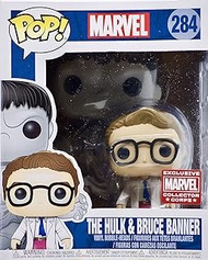 POP! Marvel #284 The Hulk and Bruce Banner Exclusive 6" Collector Corps Vinyl Bobble-Heads Figure
