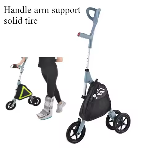 Wheeled crutches, walkers, walkers for the elderly, portable fracture crutches, light folding walker