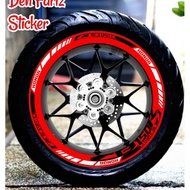 MERAH CB150R red rim sticker Motorcycle sticker cb sticker honda CB150R rim sticker rim list rim var