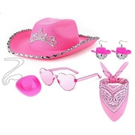 Disco Cowgirl Outfit Bachelorette Party Birthday Party Supplies Earrings Sunglasses Hat Party Outfit