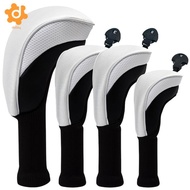 [utruiut0k] Golf Head Covers for Driver Fairway Woods Hybrid 4 Piece Set Sports Golf Club Protector