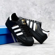 Sepatu Adidas Superstar Black White
